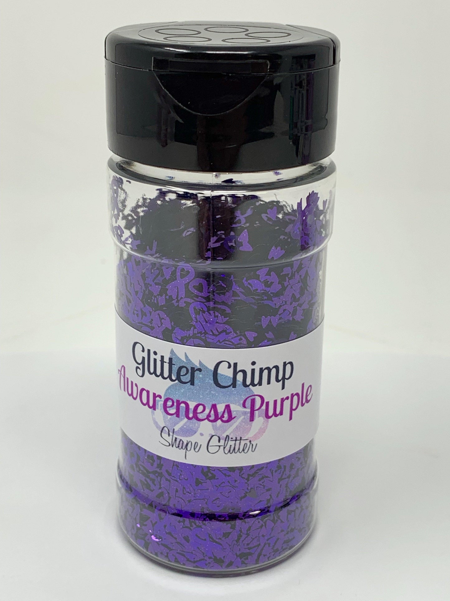 Awareness Ribbon Purple - Shape Glitter - 1 oz