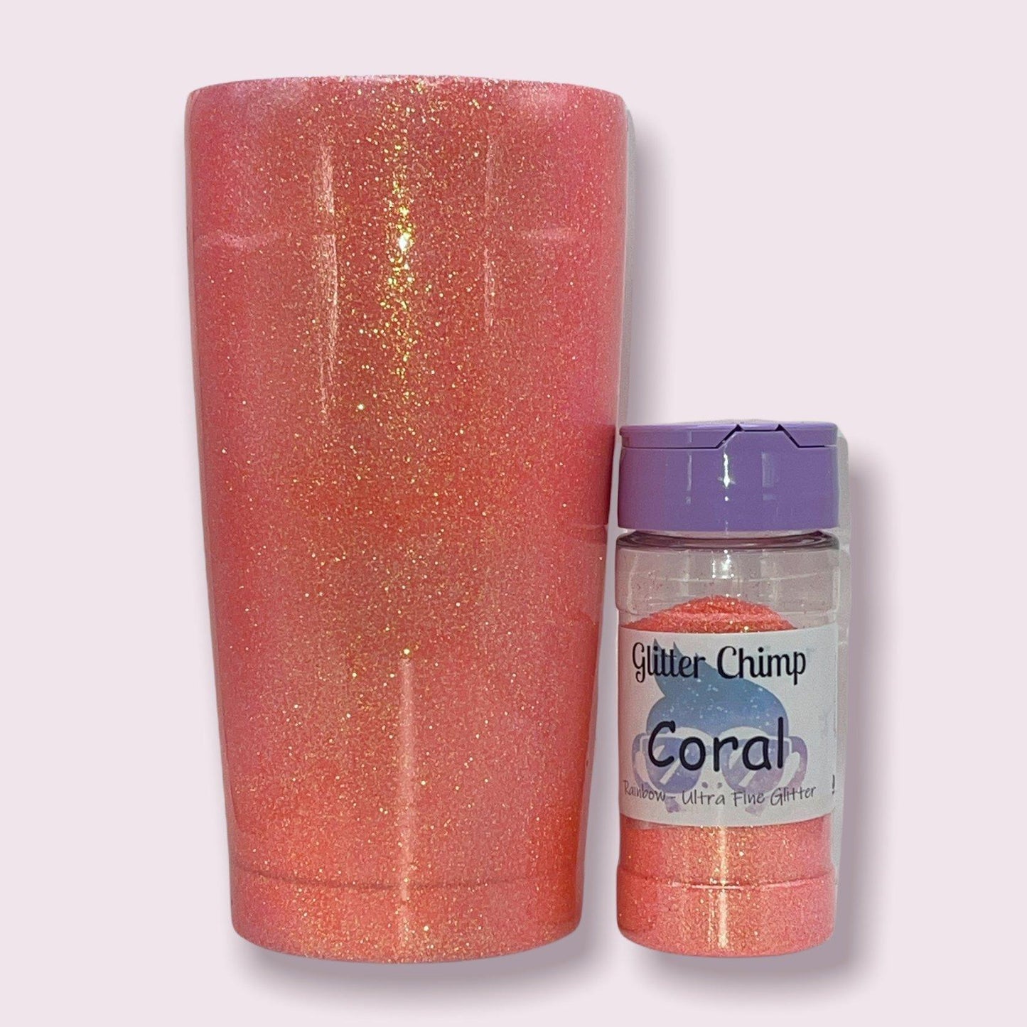 Coral - Fine Rainbow Glitter