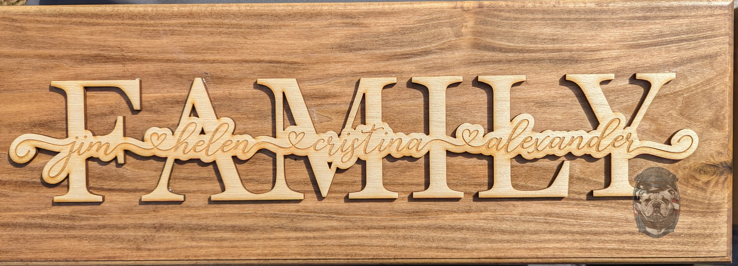 Custom wood sign