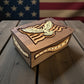 Patriotic Themed Short-hinged box