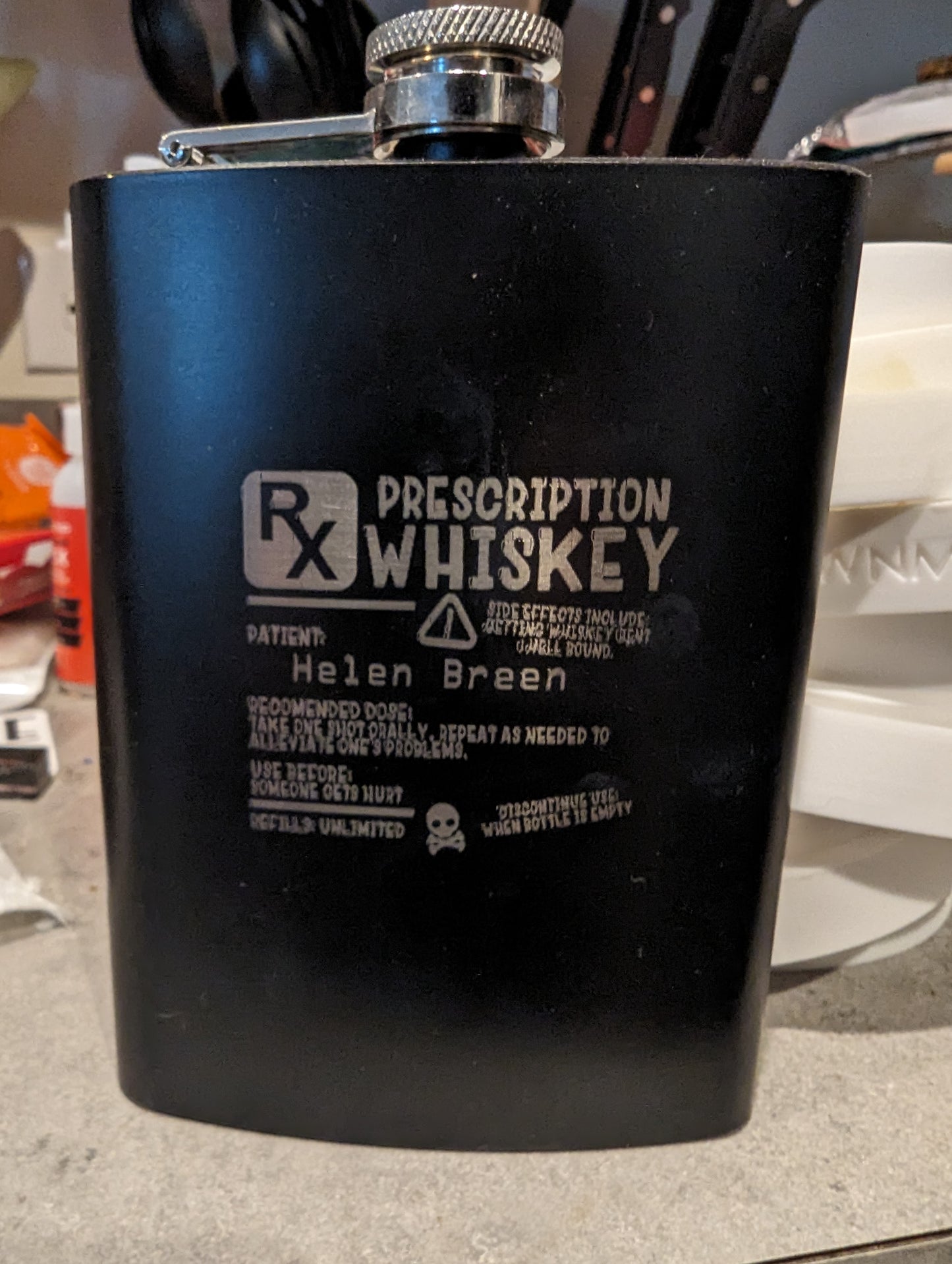 Custom 8oz Engraved Flask