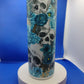 Skulls and Roses 20oz Skinny Tumbler - Glow in the Dark!