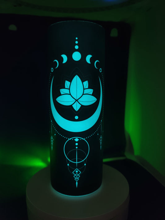 Sacred Geometry 20oz Skinny Tumbler - Glow in the Dark!