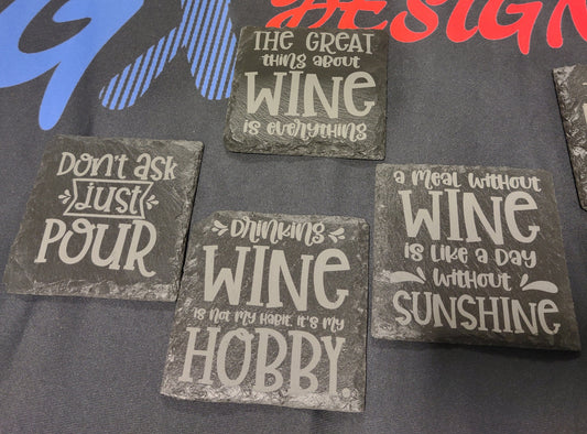 Wine Lovers Coaster Set