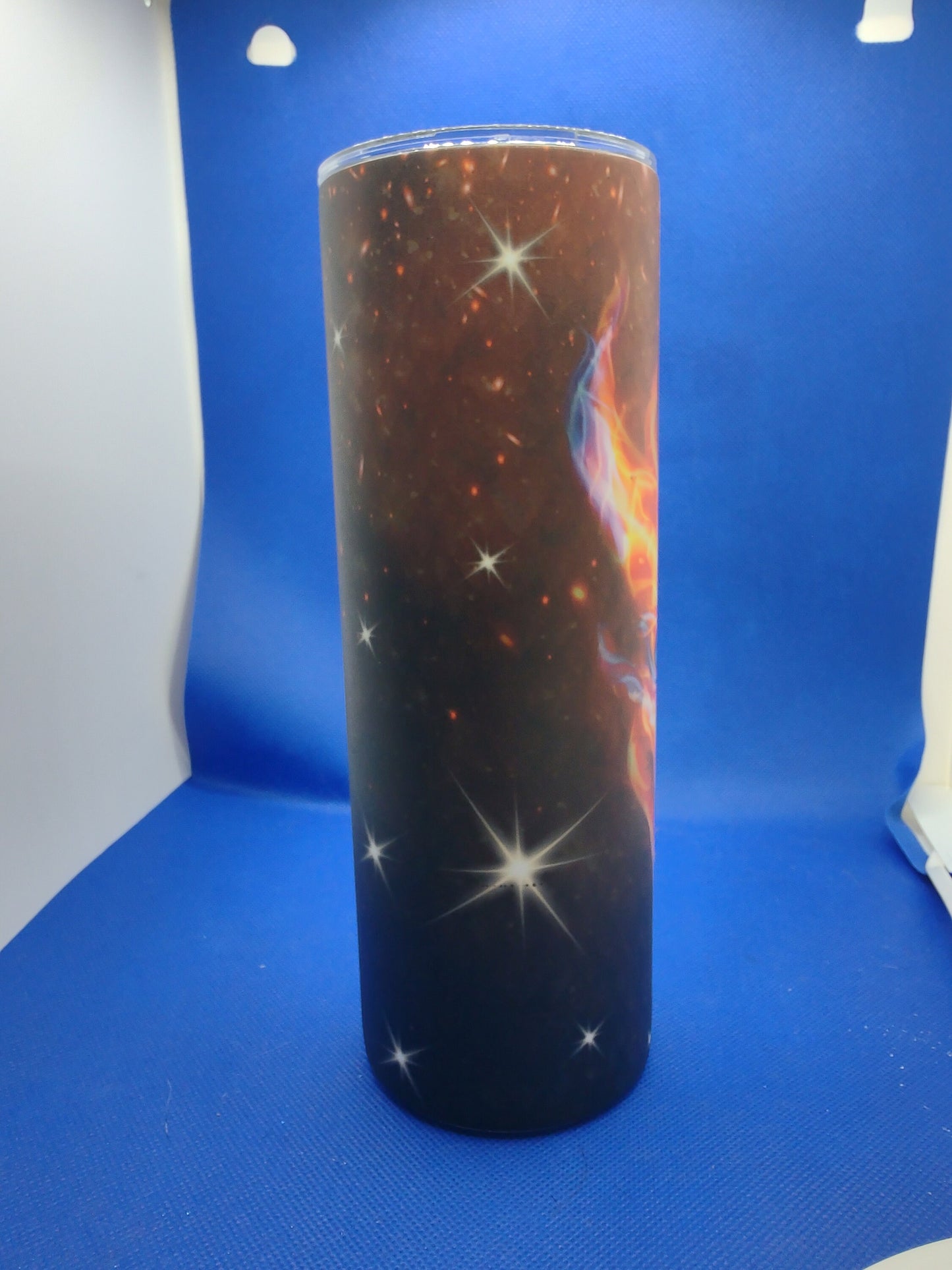 20oz Skinny Tumbler - Fire and Ice Dragon - Glow in the Dark