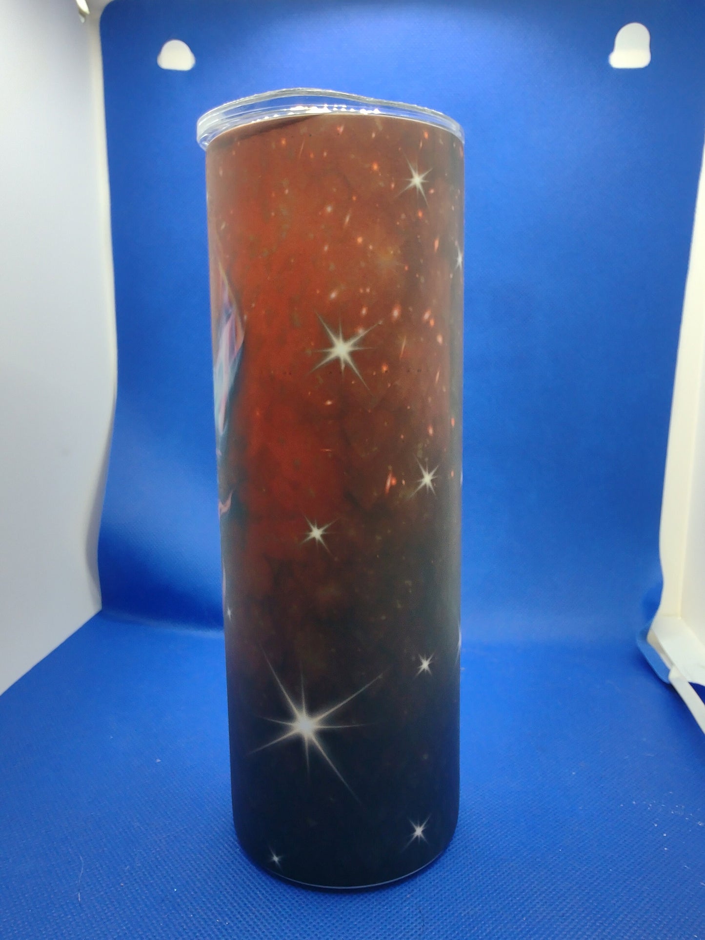 20oz Skinny Tumbler - Fire and Ice Dragon - Glow in the Dark