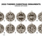 2022 Year in Review Wood Ornament