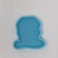 Belle Sugar Skull Silicone Mold - Badge Reel/Grippy Chimp Attachment