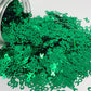 Awareness Ribbon Green - Shape Glitter -  1 oz