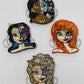 Belle Sugar Skull Silicone Mold - Badge Reel/Grippy Chimp Attachment