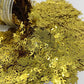 Awareness Ribbon Gold - Shape Glitter -  1 oz