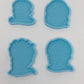 Elsa Sugar Skull Silicone Mold - Badge Reel/Grippy Chimp Attachment